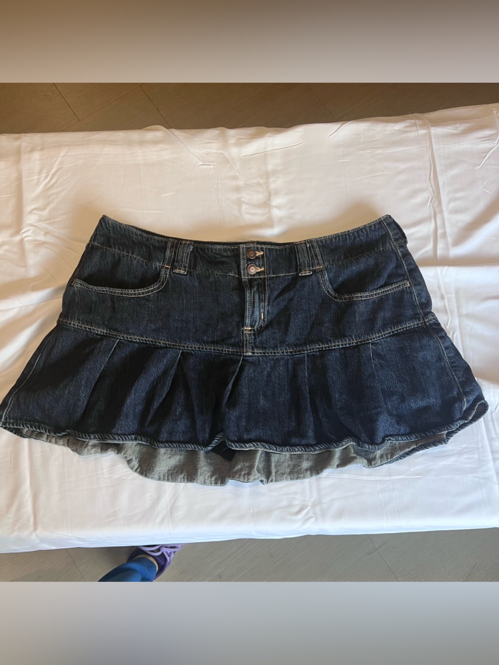 Vintage Hollister Y2K Low Rise Denim Skirt